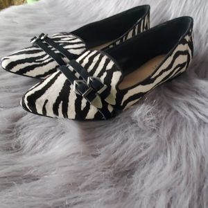 Reba zebra leather Shoes